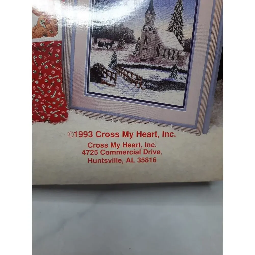 1993 Cross My Heart Cross Stitch Booklet CSB-87 A Candy Cane Christmas